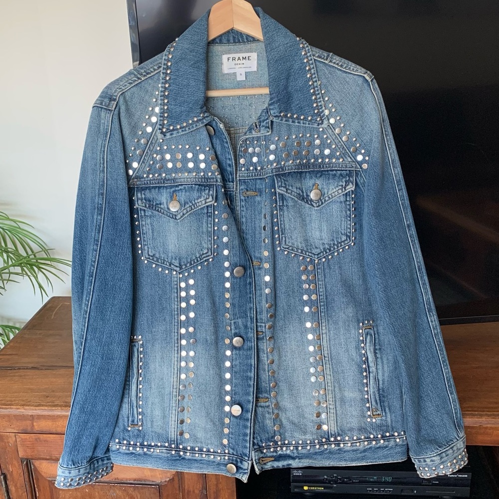 Rare Frame Le Studded Jean Jacket